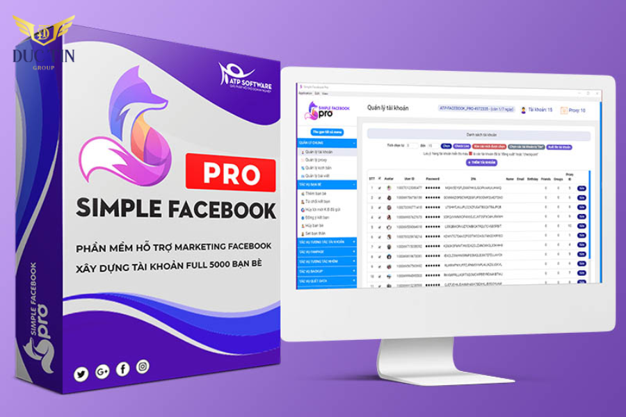 Phần mềm SEO Simple Facebook